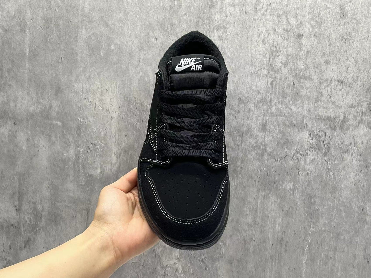 Air Jordan 1 Low TS "Black Phantom" Reverse Swoosh