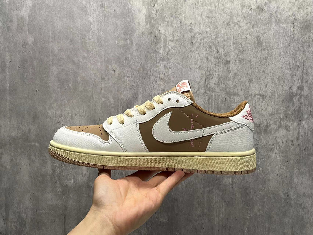 Air Jordan 1 Low D "Archaeo Brown & White Pattern"