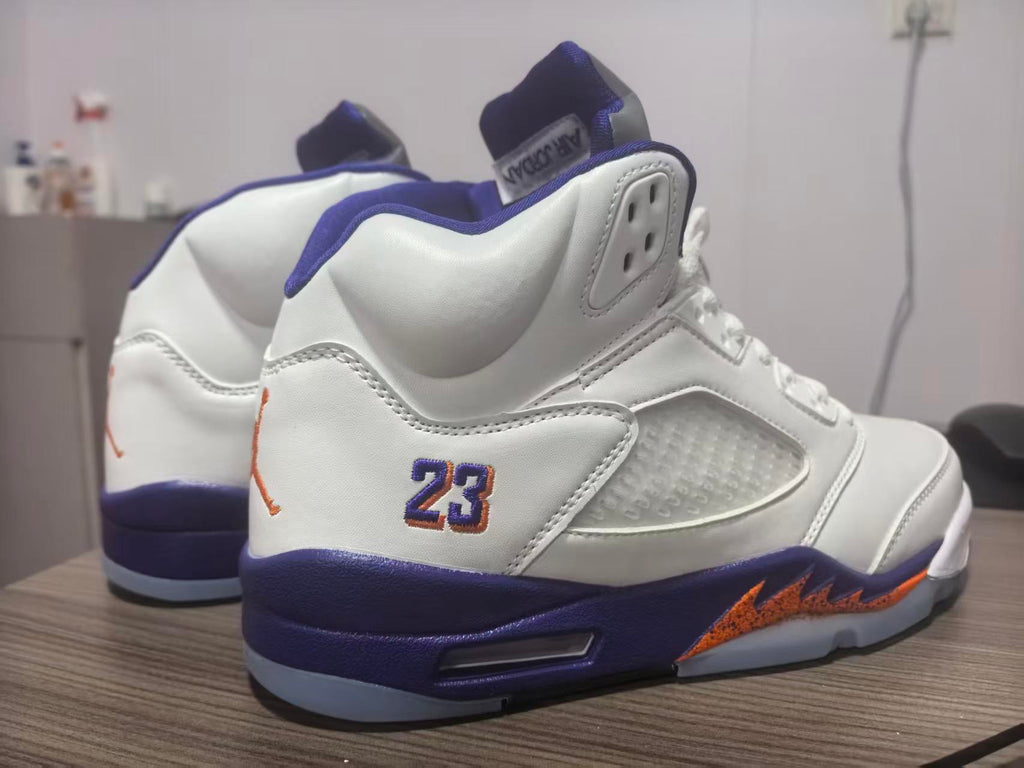 Air Jordan 5 Retro – White/Purple/Orange