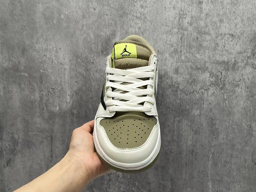 Air Jordan 1 Low D Golf "Neutral Olive" Reverse Swoosh