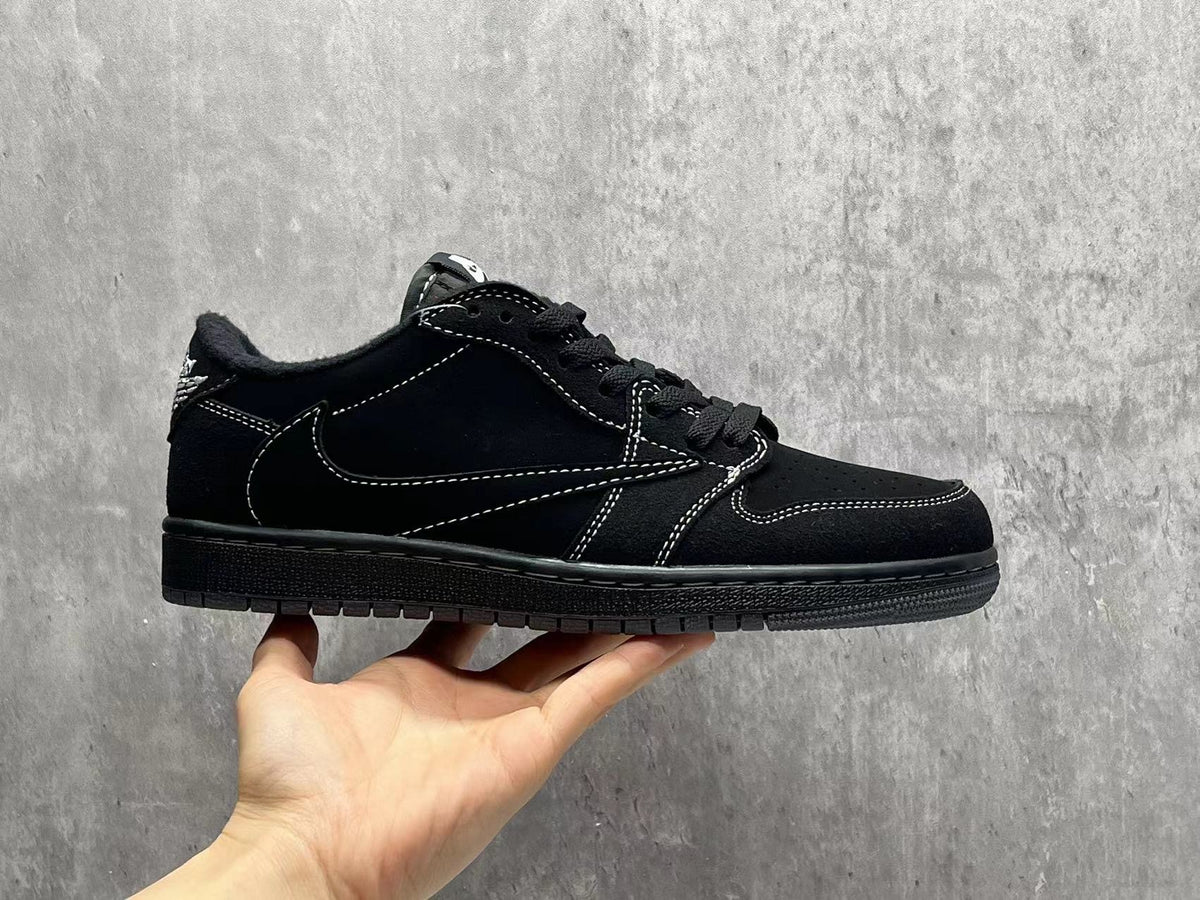 Air Jordan 1 Low TS "Black Phantom" Reverse Swoosh
