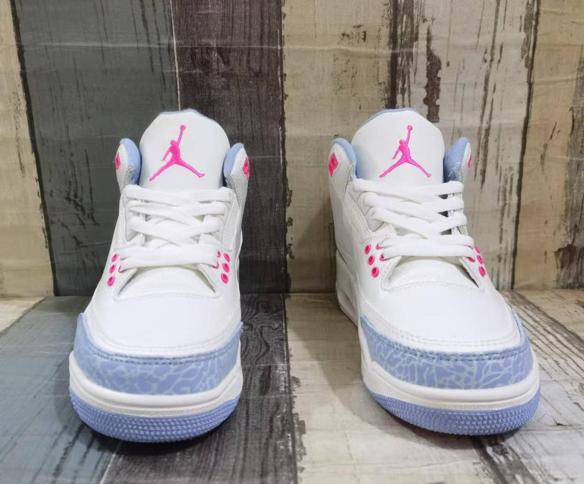 Air Jordan 3 Retro ‘White Light Blue Pink’