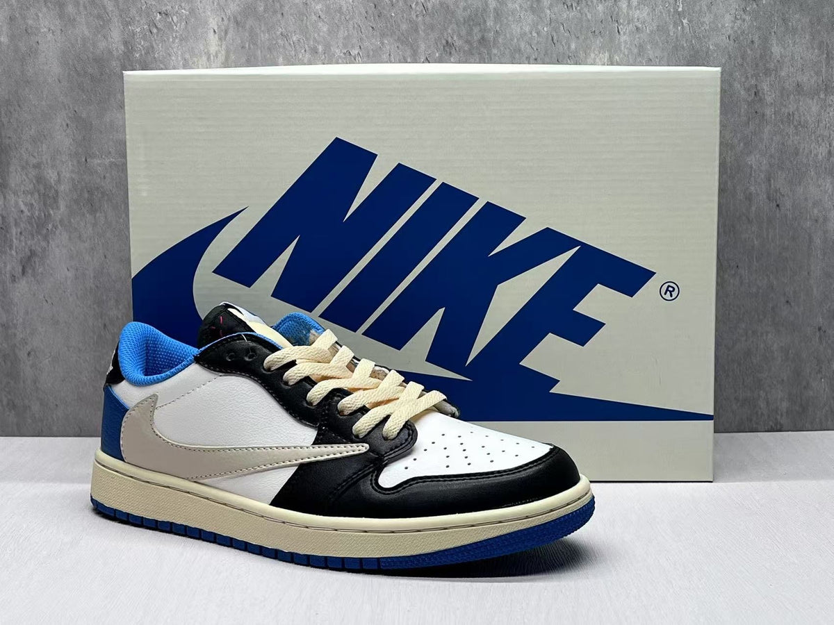 Air Jordan 1 Low "White/Blue Lightning"