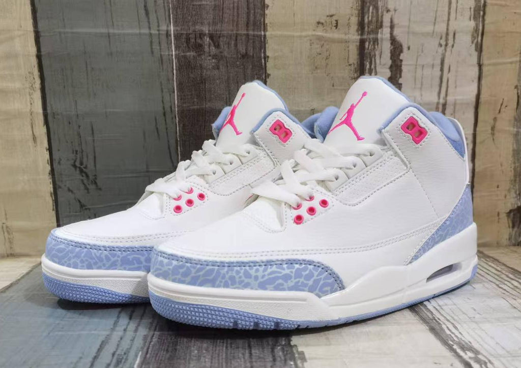 Air Jordan 3 Retro ‘White Light Blue Pink’