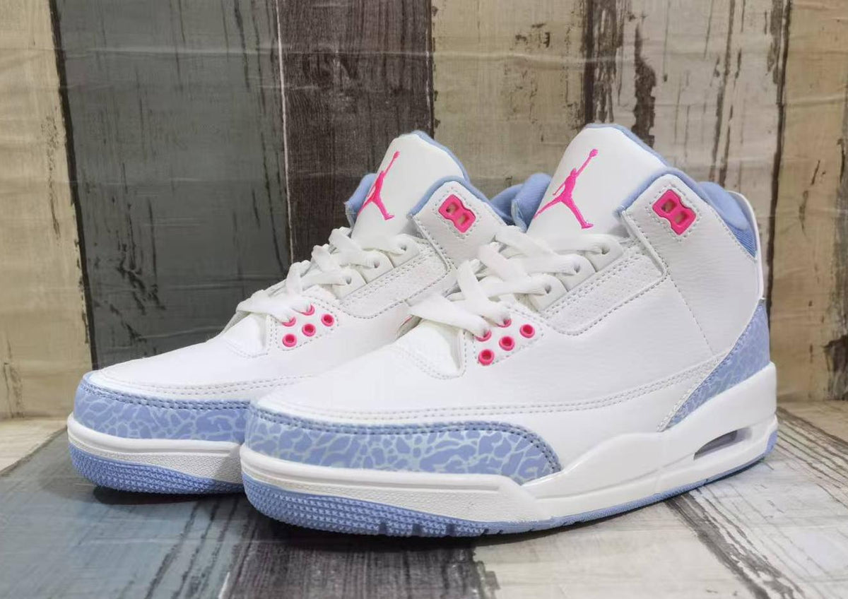 Air Jordan 3 Retro ‘White Light Blue Pink’