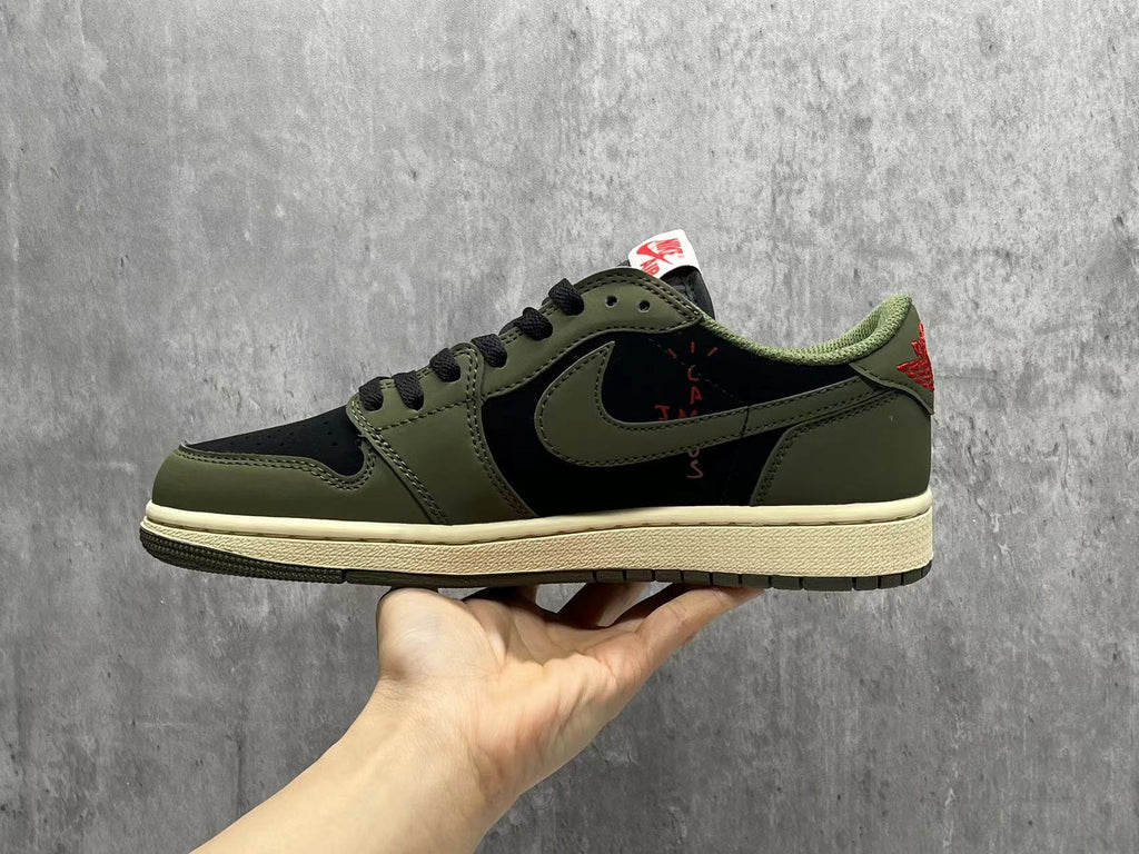 Air Jordan 1 Low D "Olive Green" Reverse Swoosh 7.0