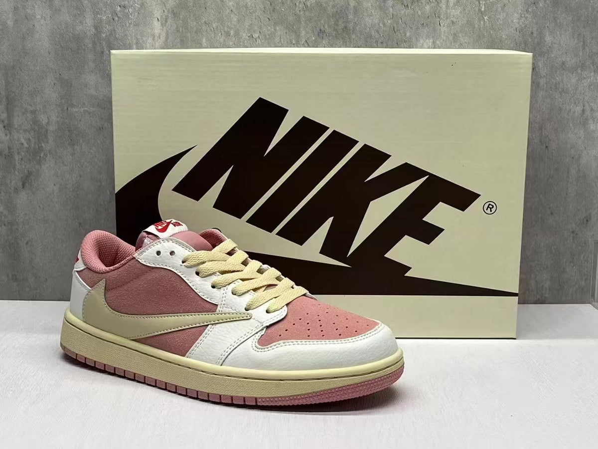 Air Jordan 1 Low D "Black & Beige Pattern"