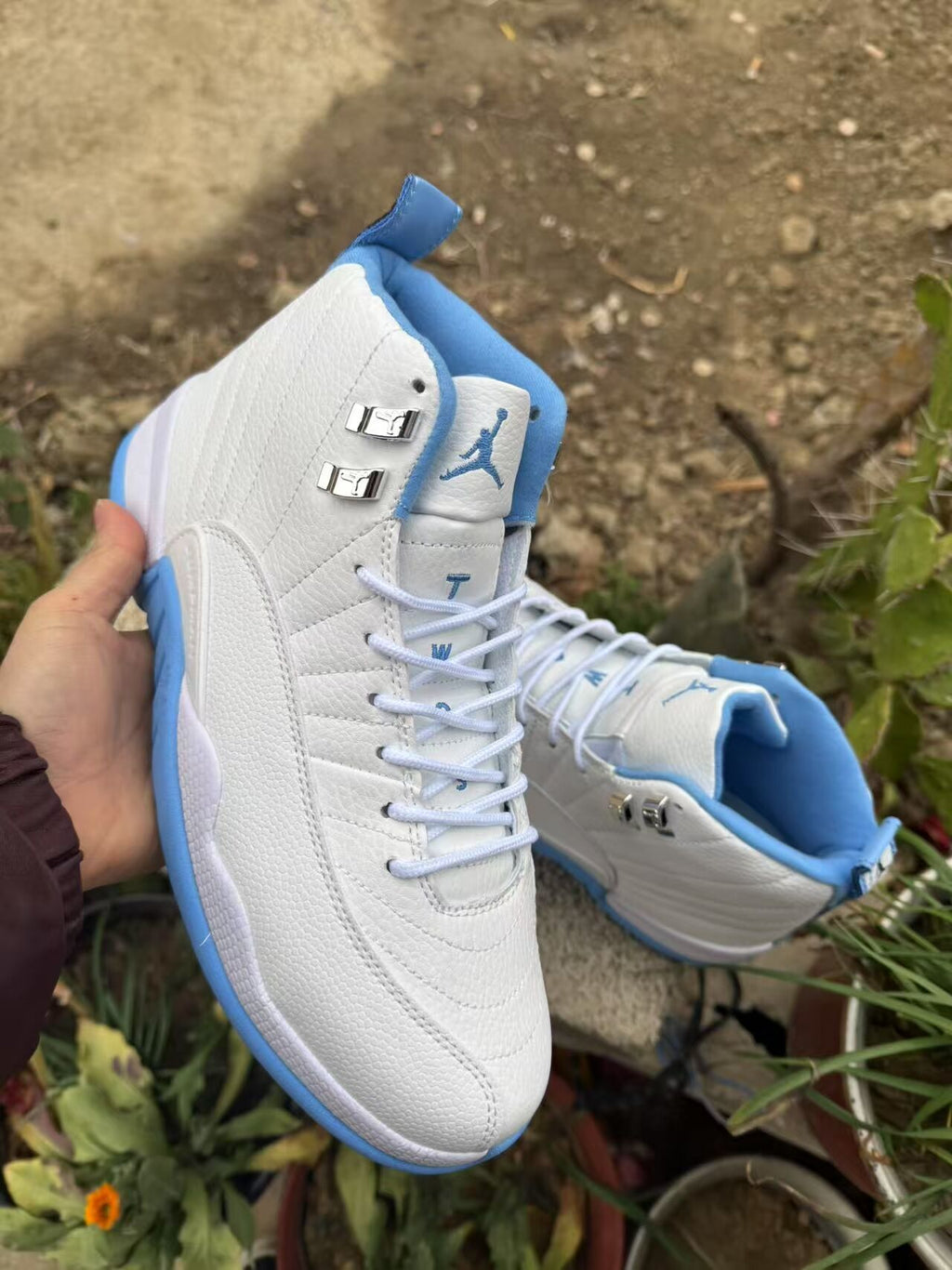 Air Jordan 12 Retro ‘TWO 3’ – White / Metallic Silver / University Blue
