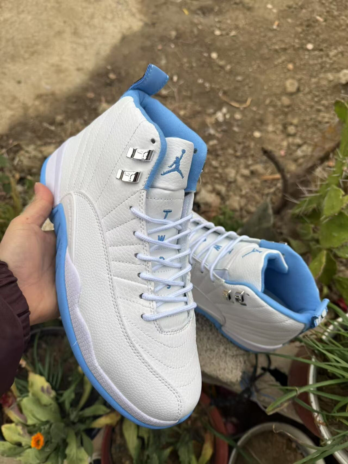 Air Jordan 12 Retro ‘TWO 3’ – White / Metallic Silver / University Blue