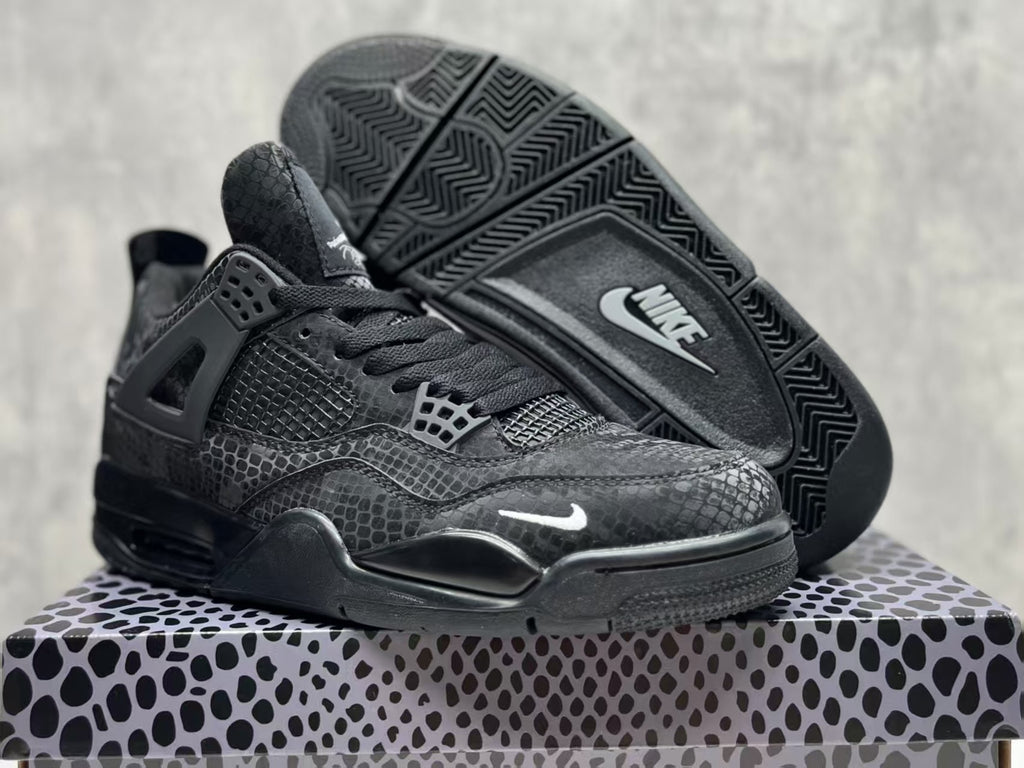 Air Jordan 4 Retro ‘Black Snake Skin Bike’