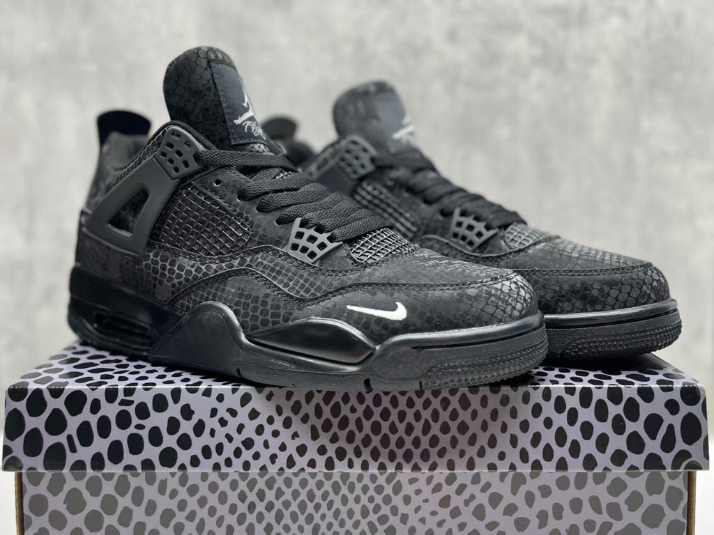 Air Jordan 4 Retro ‘Black Snake Skin Bike’