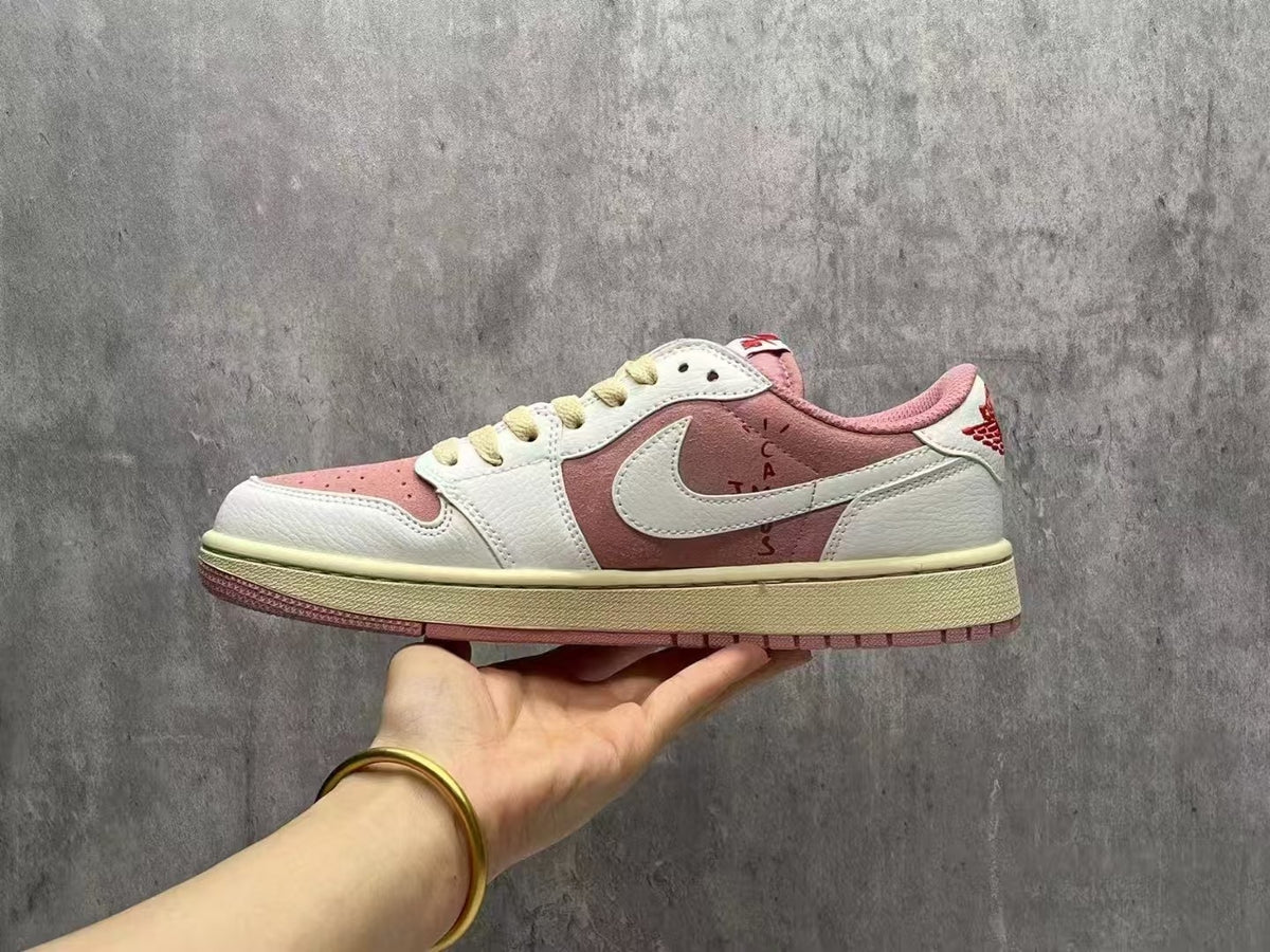 Air Jordan 1 Low D "Black & Beige Pattern"