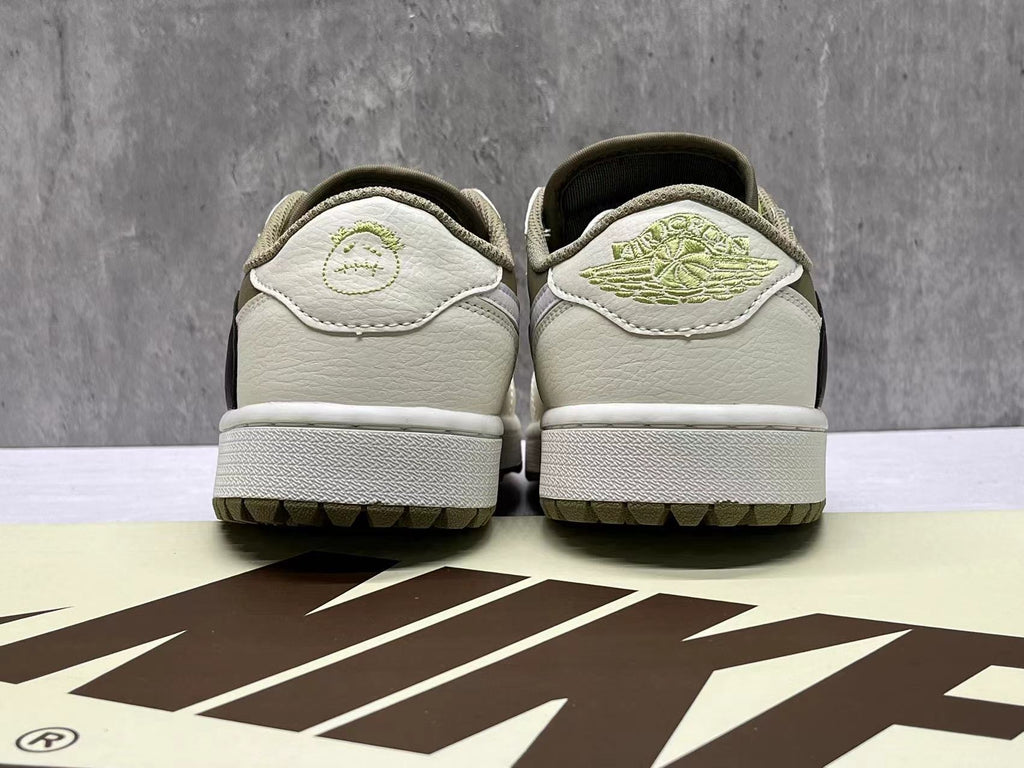 Air Jordan 1 Low D Golf "Neutral Olive" Reverse Swoosh