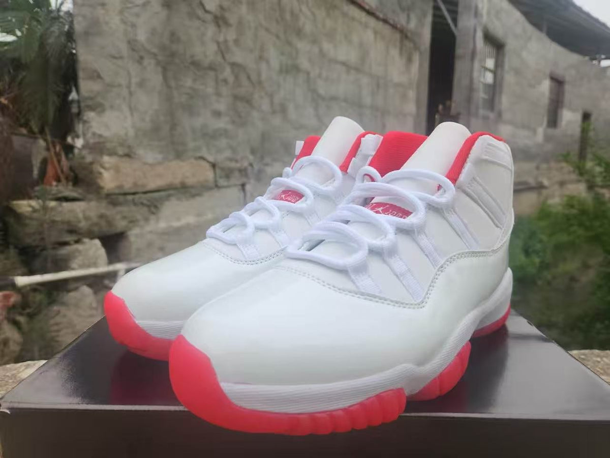 Air Jordan 11 Retro Varsity Red Bottom – White / Custom 2026
