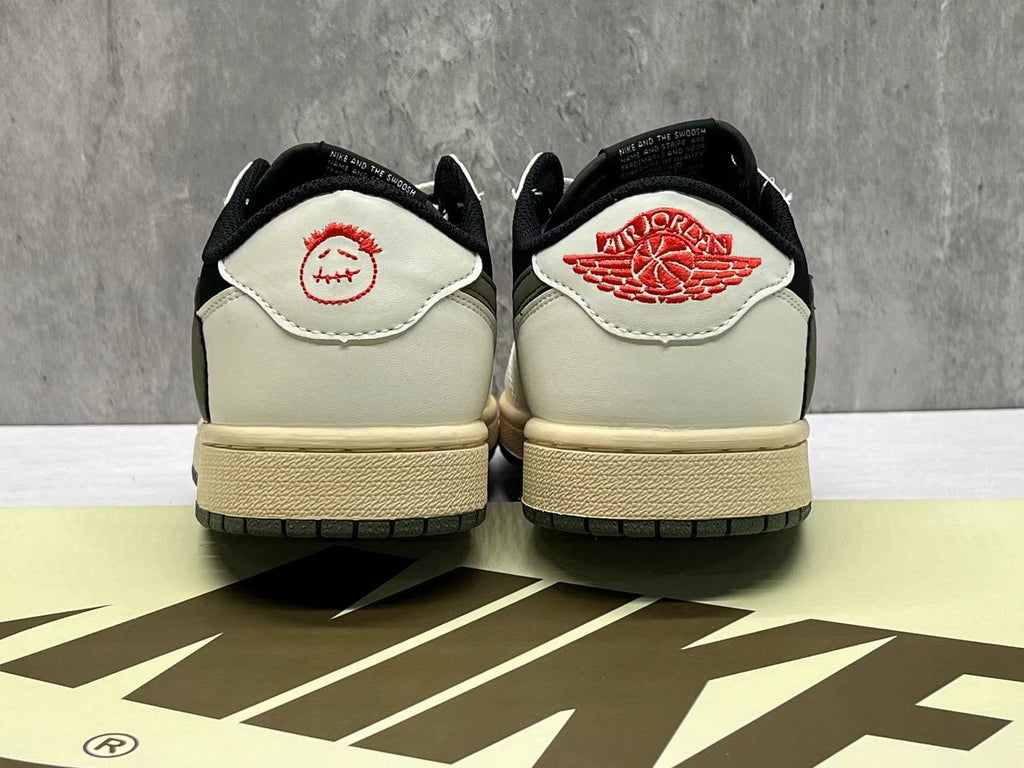 Air Jordan 1 Low TS 5.0 "Medium Olive" Reverse Hook