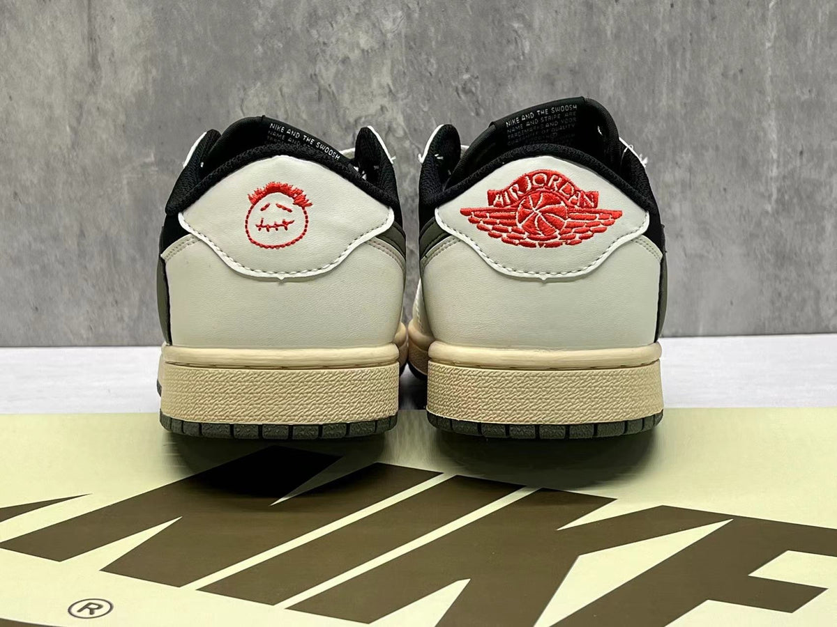 Air Jordan 1 Low TS 5.0 "Medium Olive" Reverse Hook