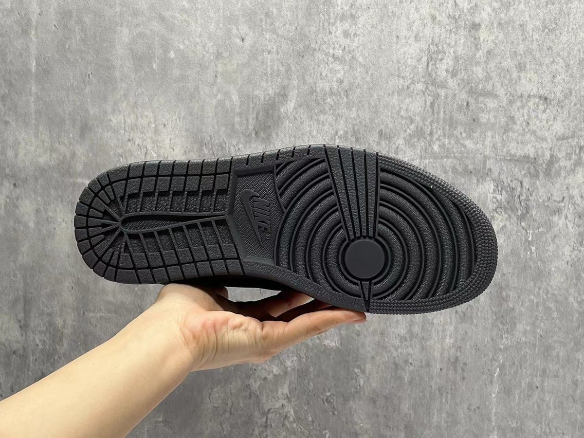 Air Jordan 1 Low TS "Black Phantom" Reverse Swoosh