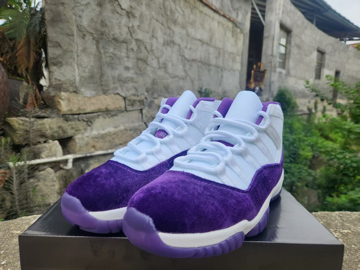 Air Jordan 11 Retro – White / Royal Purple Custom