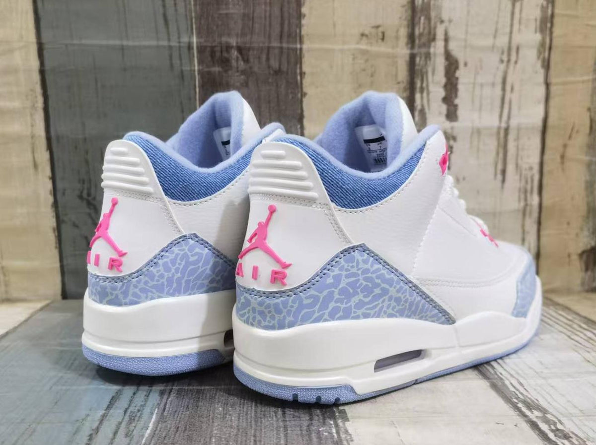 Air Jordan 3 Retro ‘White Light Blue Pink’