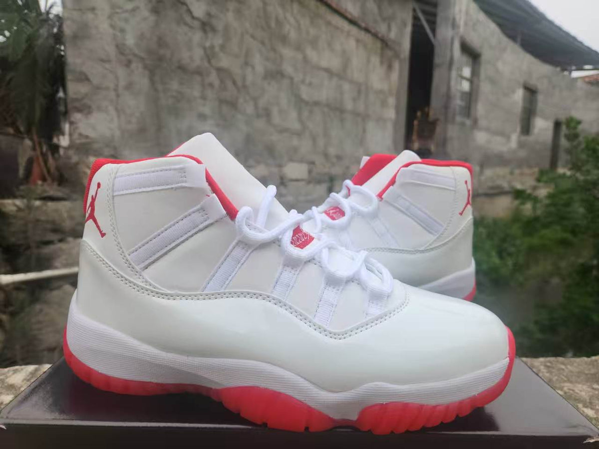 Air Jordan 11 Retro Varsity Red Bottom – White / Custom 2026