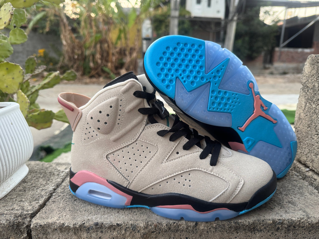 Air Jordan 6 Retro 'Beige/Pink/Blue'