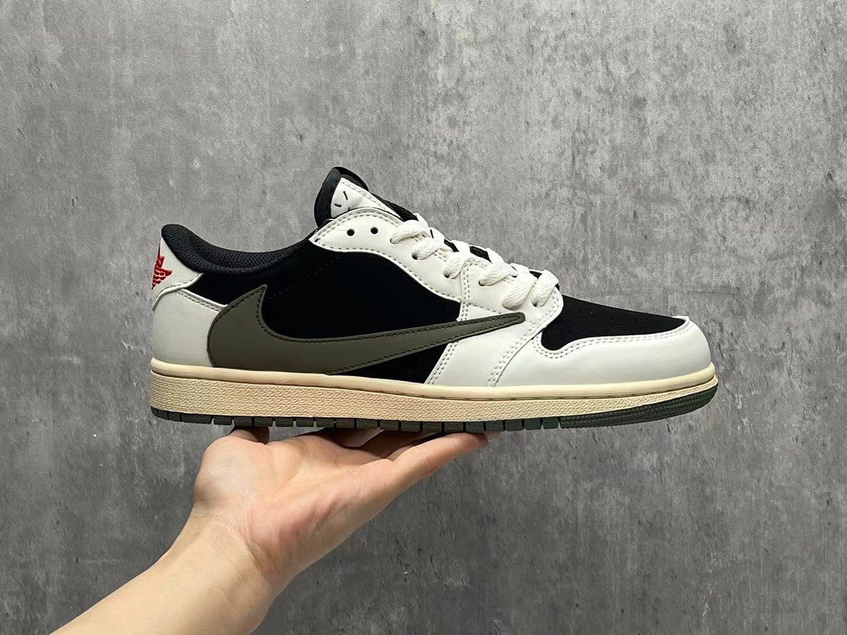 Air Jordan 1 Low TS 5.0 "Medium Olive" Reverse Hook