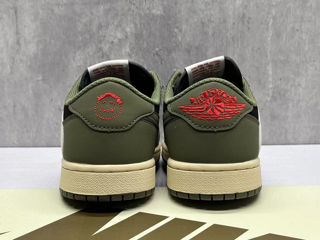 Air Jordan 1 Low D "Olive Green" Reverse Swoosh 7.0