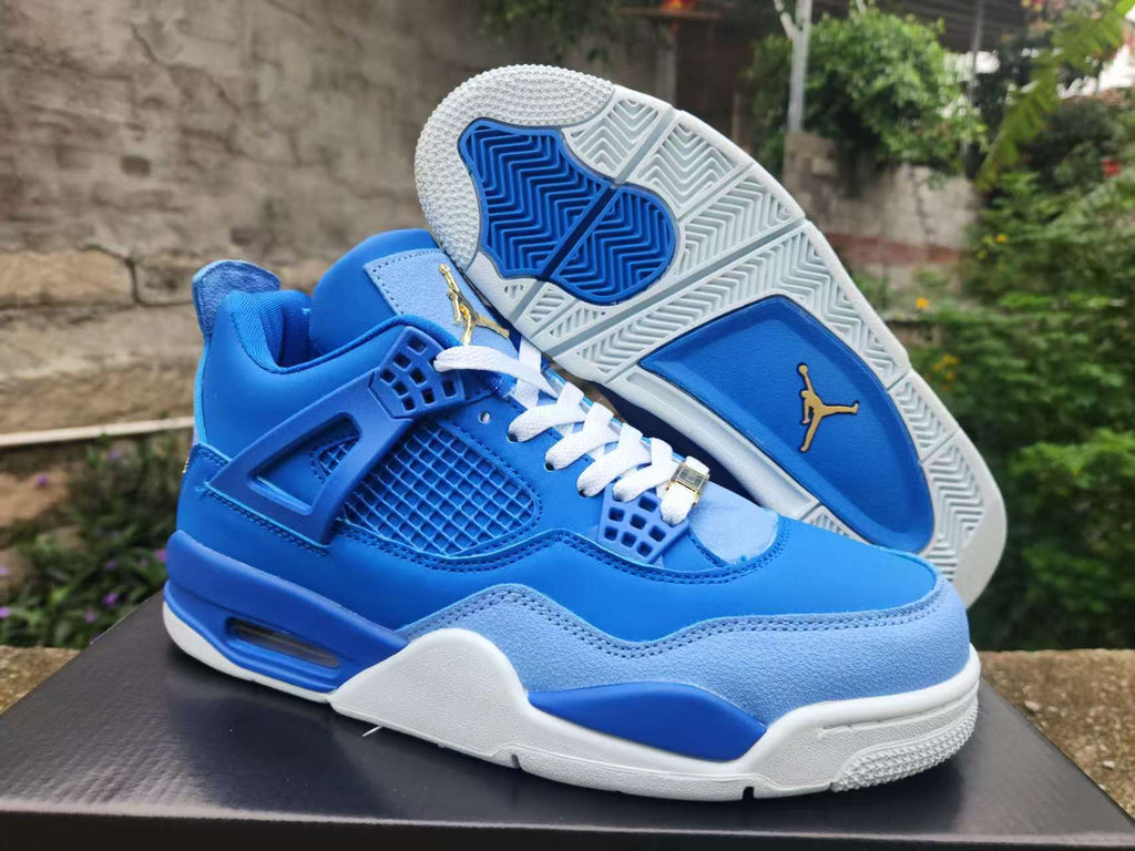 Air Jordan 4 Retro ‘Blue Gold’