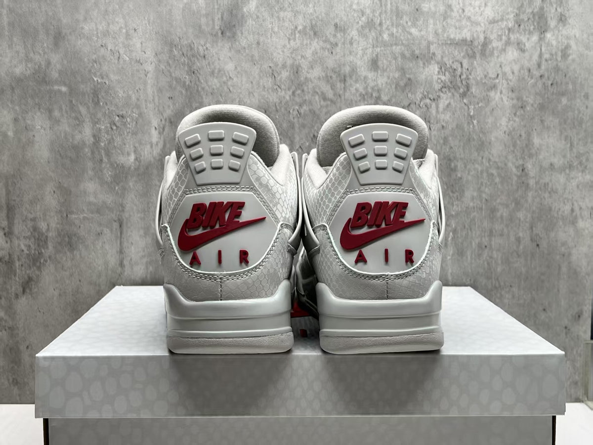 Air Jordan 4 Retro OG x Nigel Sylvester "Brick After Brick" (Grey/Red)