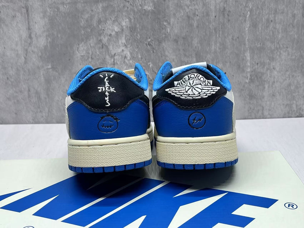 Air Jordan 1 Low "White/Blue Lightning"