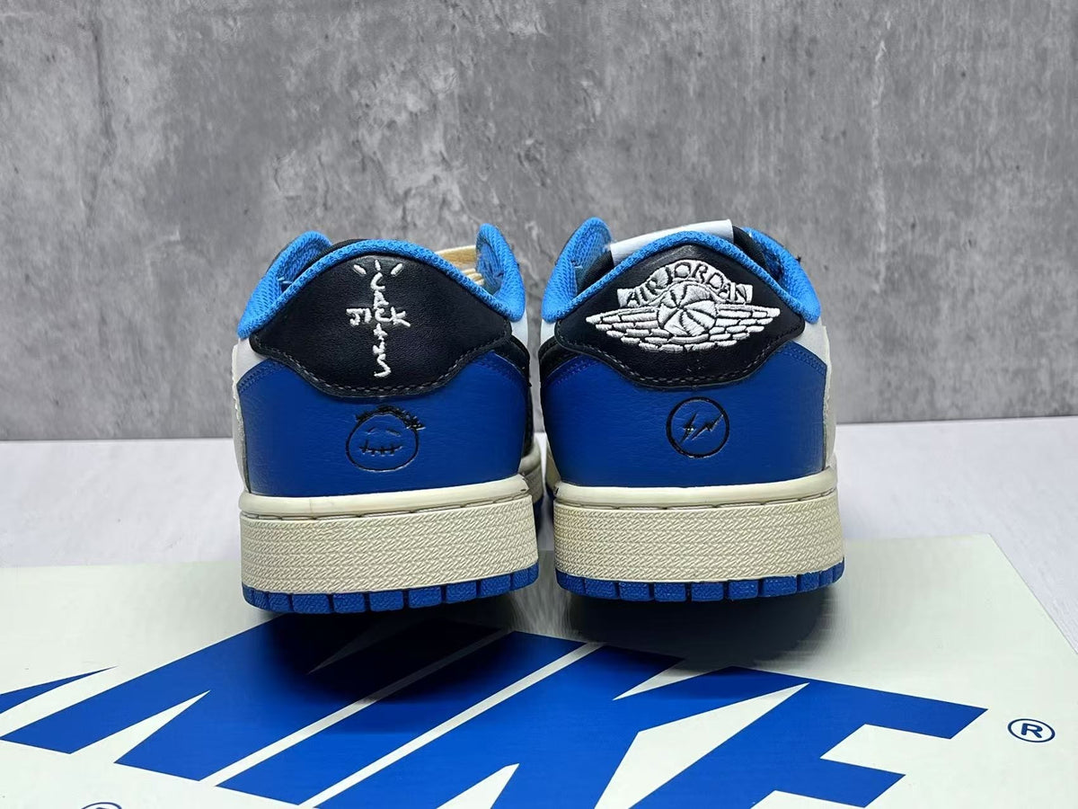 Air Jordan 1 Low "White/Blue Lightning"