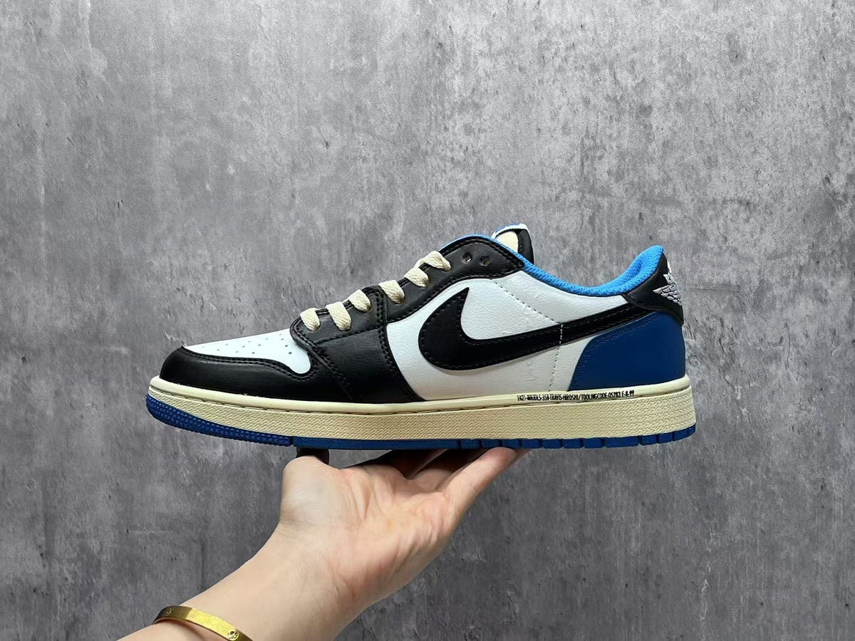 Air Jordan 1 Low "White/Blue Lightning"