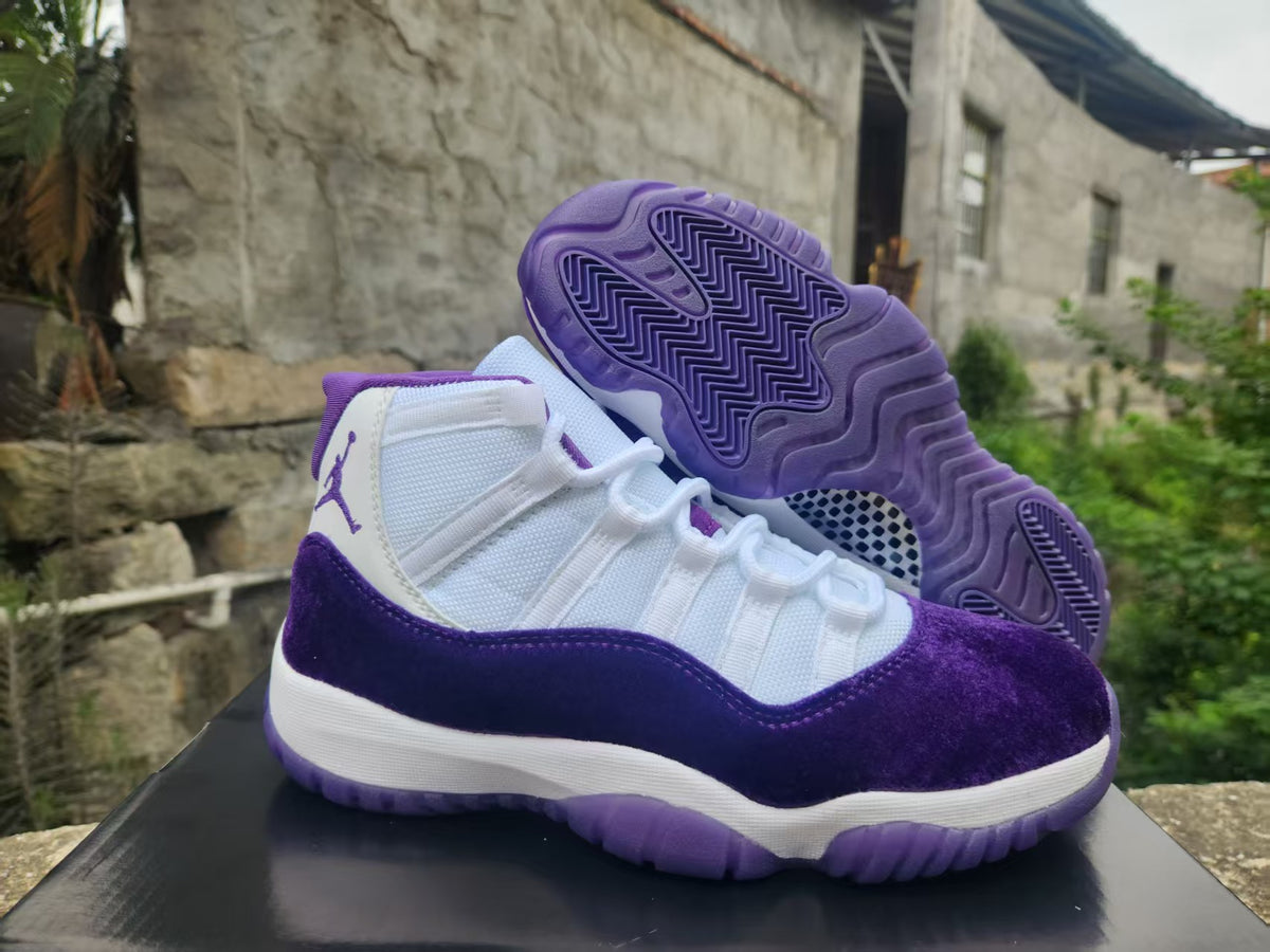 Air Jordan 11 Retro – White / Royal Purple Custom