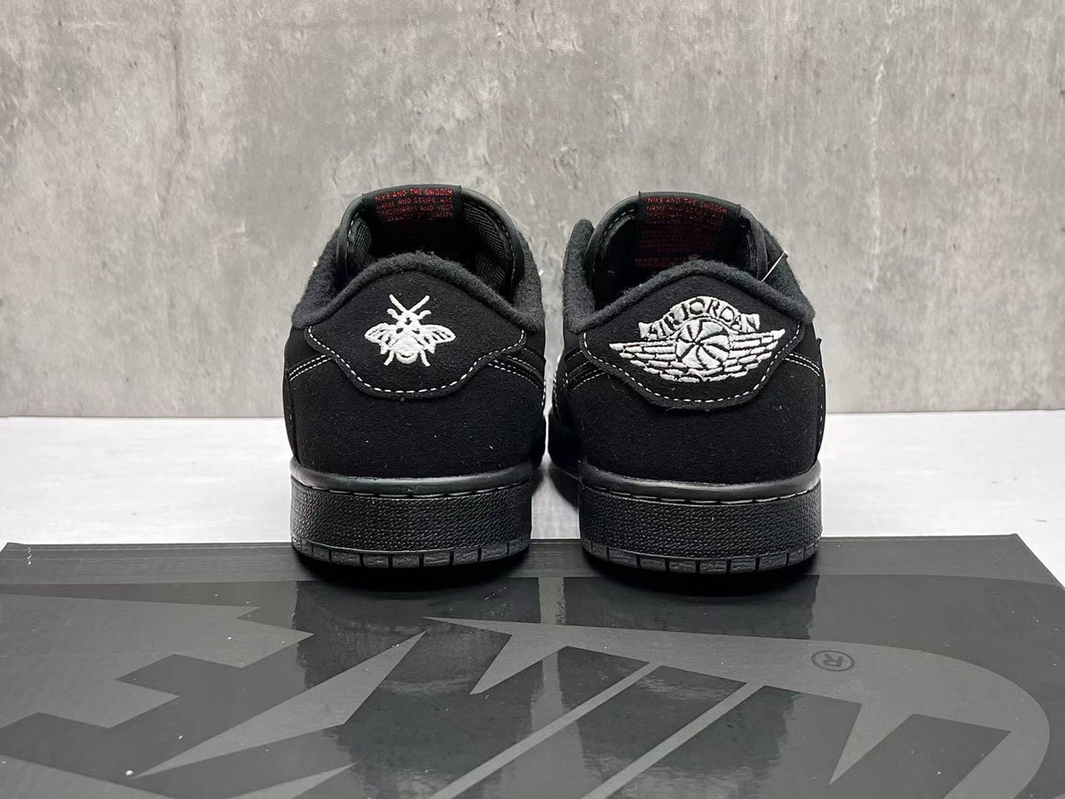 Air Jordan 1 Low TS "Black Phantom" Reverse Swoosh