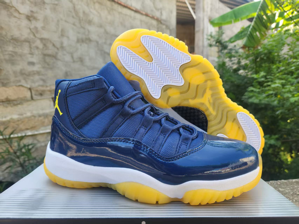 Air Jordan 11 Style 06 – Midnight Navy / Yellow
